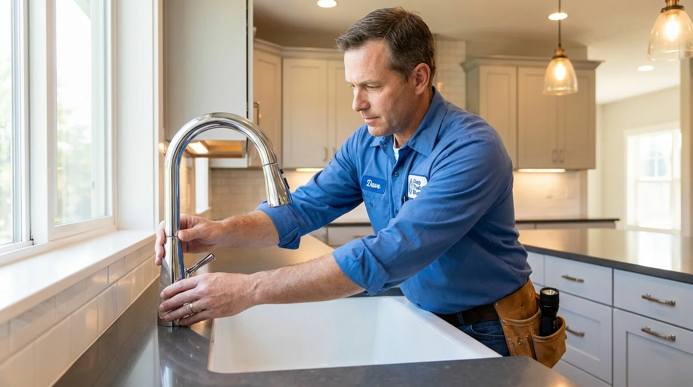 Kitchen faucet installation by Johns Plumbing LLC in Sturgeon